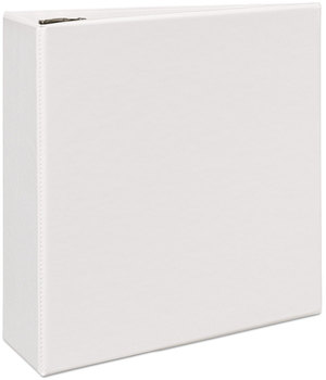 Avery® Durable View Binder with DuraHinge® and EZD® Rings 3 4" Capacity, 11 x 8.5, White, (9801)