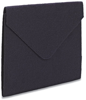 Smead™ Soft Touch Cloth Expanding Files 2" Expansion, 1 Section, Snap Closure, Letter Size, Dark Blue