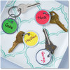 A Picture of product AVE-11026 Avery® Key Tags with Split Ring 1.25" dia, Assorted Colors, 50/Pack