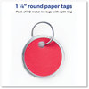 A Picture of product AVE-11026 Avery® Key Tags with Split Ring 1.25" dia, Assorted Colors, 50/Pack