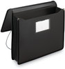 A Picture of product SMD-71500 Smead™ Poly Premium Wallets 5.25" Expansion, 1 Section, Elastic Cord Closure, Letter Size, Black