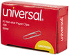 A Picture of product UNV-72230 Universal® Paper Clips #1, Nonskid, Silver, 100 Clips/Box, 10 Boxes/Pack