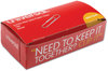 A Picture of product UNV-72240 Universal® Paper Clips Jumbo, Nonskid, Silver, 100 Clips/Box, 10 Boxes/Pack