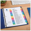 A Picture of product AVE-11085 Avery® Customizable Table of Contents Ready Index® Multicolor Dividers with Printable Section Titles Tabs, 26-Tab, A to Z, 11 x 8.5, White, 1 Set
