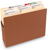 A Picture of product SMD-73205 Smead™ 100% Recycled Top Tab File Pockets 3.5" Expansion, Letter Size, Redrope, 25/Box