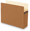 A Picture of product SMD-73206 Smead™ 100% Recycled Top Tab File Pockets 5.25" Expansion, Letter Size, Redrope, 10/Box