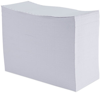 Universal® Continuous Postcards Pin-Fed, 4 x 6, White, 4,000/Carton