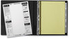 A Picture of product AVE-11110 Avery® Insertable Big Tab™ Dividers 5-Tab, Double-Sided Gold Edge Reinforcing, 11 x 8.5, Buff, Clear Tabs, 1 Set