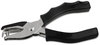 A Picture of product UNV-74321 Universal® One-Hole Punch Eight-Sheet Handheld 1/4" Holes, Metal with Rubber Grip, Black