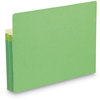 A Picture of product SMD-73216 Smead™ Colored File Pockets 1.75" Expansion, Letter Size, Green