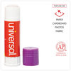 A Picture of product UNV-74750 Universal® Glue Stick 0.74 oz, Applies Purple, Dries Clear, 12/Pack