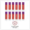 A Picture of product UNV-74750 Universal® Glue Stick 0.74 oz, Applies Purple, Dries Clear, 12/Pack