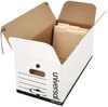 A Picture of product UNV-75120 Universal® Economical Easy Assembly Storage Files Letter White, 12/Carton