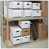 A Picture of product UNV-75121 Universal® Deluxe Quick Set-up String-and-Button Boxes Letter Files, White, 12/Carton