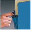 A Picture of product SMD-73225 Smead™ Colored File Pockets 3.5" Expansion, Letter Size, Blue