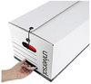 A Picture of product UNV-75121 Universal® Deluxe Quick Set-up String-and-Button Boxes Letter Files, White, 12/Carton