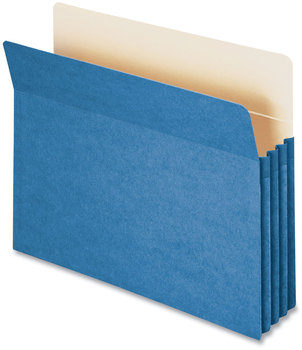 Smead™ Colored File Pockets 3.5" Expansion, Letter Size, Blue