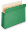 A Picture of product SMD-73226 Smead™ Colored File Pockets 3.5" Expansion, Letter Size, Green