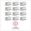 A Picture of product UNV-75121 Universal® Deluxe Quick Set-up String-and-Button Boxes Letter Files, White, 12/Carton