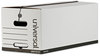 A Picture of product UNV-75121 Universal® Deluxe Quick Set-up String-and-Button Boxes Letter Files, White, 12/Carton