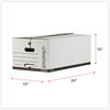 A Picture of product UNV-75131 Universal® Deluxe Quick Set-up String-and-Button Boxes Legal Files, White, 12/Carton