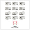 A Picture of product UNV-75131 Universal® Deluxe Quick Set-up String-and-Button Boxes Legal Files, White, 12/Carton
