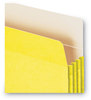 A Picture of product SMD-73233 Smead™ Colored File Pockets 3.5" Expansion, Letter Size, Yellow