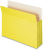 A Picture of product SMD-73233 Smead™ Colored File Pockets 3.5" Expansion, Letter Size, Yellow