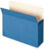 A Picture of product SMD-73235 Smead™ Colored File Pockets 5.25" Expansion, Letter Size, Blue