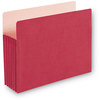 A Picture of product SMD-73241 Smead™ Colored File Pockets 5.25" Expansion, Letter Size, Red