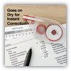 A Picture of product UNV-75610 Universal® Side-Application Correction Tape Transparent Red Applicator, 0.2" x 393", 6/Pack