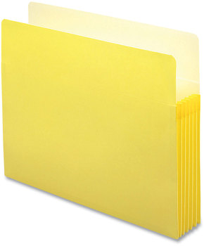 Smead™ Colored File Pockets 5.25" Expansion, Letter Size, Yellow