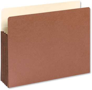 Smead™ Redrope Drop-Front File Pockets with Fully Lined Gussets 3.5" Expansion, Letter Size, 10/Box