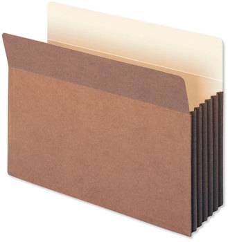 Smead™ Redrope Drop-Front File Pockets with Fully Lined Gussets 5.25" Expansion, Letter Size, 10/Box