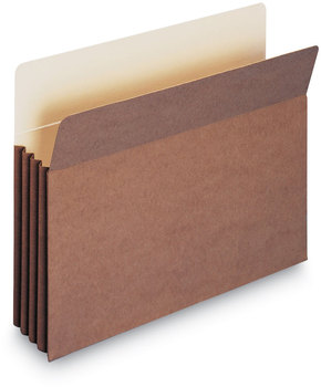 Smead™ Redrope TUFF® Pocket Drop-Front File Pockets with Fully Lined Gussets 3.5" Expansion, Letter Size, 10/Box