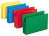 A Picture of product SMD-73550 Smead™ Poly Drop Front File Pockets 3.5" Expansion, Legal Size, Assorted Colors, 4/Box