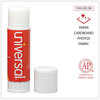 A Picture of product UNV-76752 Universal® Glue Stick 1.3 oz, Applies and Dries Clear, 12/Pack
