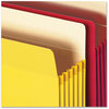 A Picture of product SMD-73836 Smead™ Colored File Pockets 5.25" Expansion, Letter Size, Assorted Colors, 5/Box