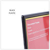 A Picture of product UNV-76849 Universal® Document Frames All Purpose Frame, 8.5 x 11 Insert, Black/Gold, 3/Pack
