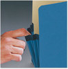 A Picture of product SMD-74225 Smead™ Colored File Pockets 3.5" Expansion, Legal Size, Blue