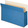 A Picture of product SMD-74225 Smead™ Colored File Pockets 3.5" Expansion, Legal Size, Blue