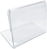 A Picture of product UNV-76861 Universal® Mini Table-Top Sign 1.5 x 2, Clear