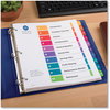 A Picture of product AVE-11165 Avery® Customizable Table of Contents Ready Index® Multicolor Dividers with Printable Section Titles TOC Tab Extra Wide Tabs, 10-Tab, 1 to 10, 11 x 9.25, White, Set