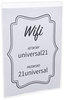 A Picture of product UNV-76882 Universal® Wall Mount Sign Holder 8.5 x 11, Vertical, Clear