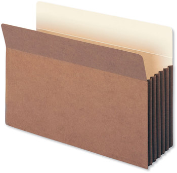 Smead™ Redrope Drop-Front File Pockets with Fully Lined Gussets 5.25" Expansion, Legal Size, 10/Box