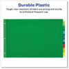 A Picture of product AVE-11179 Avery® Insertable Big Tab™ 11" x 17" Plastic Dividers 8-Tab, 11 17, Green, 1 Set