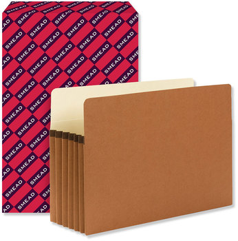 Smead™ Redrope Drop Front File Pockets 5.25" Expansion, Legal Size, 50/Box