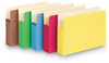 A Picture of product SMD-74892 Smead™ Colored File Pockets 3.5" Expansion, Legal Size, Assorted Colors, 5/Pack