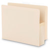 A Picture of product SMD-75124 Smead™ Manila End Tab File Pockets 3.5" Expansion, Letter Size, 25/Box