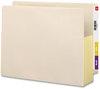 A Picture of product SMD-75164 Smead™ Manila End Tab File Pockets with Tyvek-Lined Gussets, 3.5" Expansion, Letter Size, 10/Box